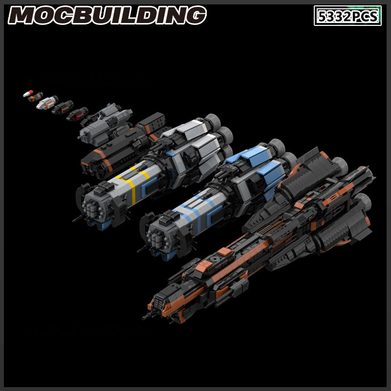 Model Kit Battleship - MOC Building Block Space Ship Star