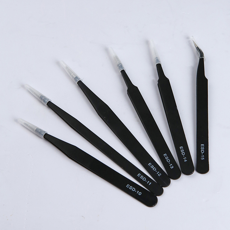 Model Kit Perfect Grade - Precision ESD Anti-Static Tweezers Set -6-Pc