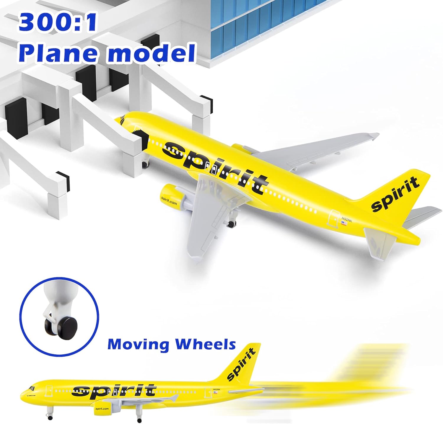 Model Kit Planes - 20cm Spirit A320 Airplane Model Toy