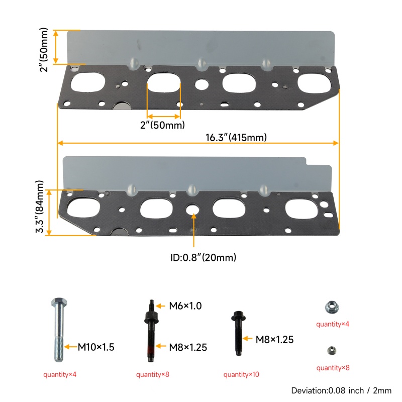 57073 Exhaust Manifold Hardwar - Model Kit Engine V8 recension och pris