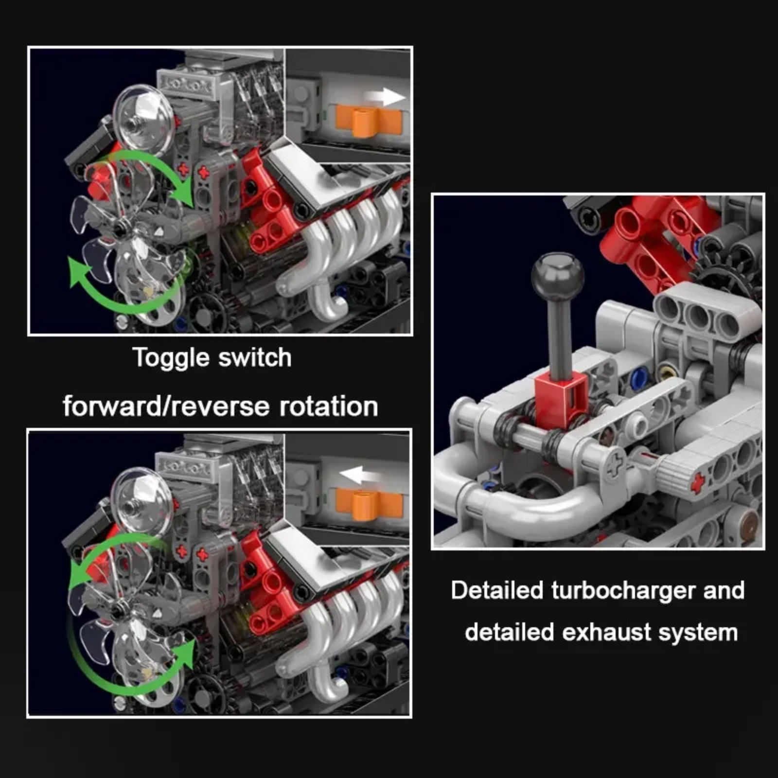 Mould King 10225 V8 Engine Mod - Model Kit Engine V8 recension och pris