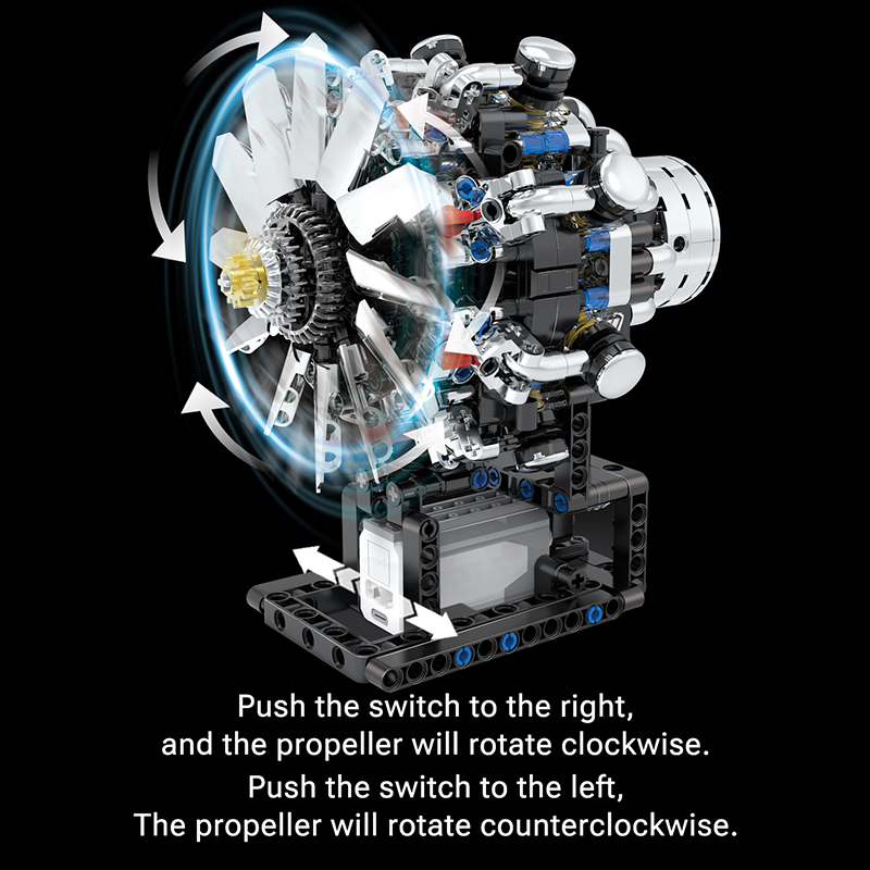 Airplane V8 Engine Motorized S - Model Kit Engine V8 recension och pris