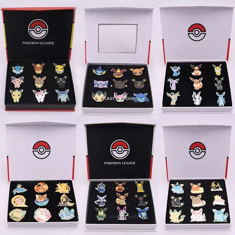 9 Style Pokemon Badges Evees F - Model Kit Umbreon recension och pris