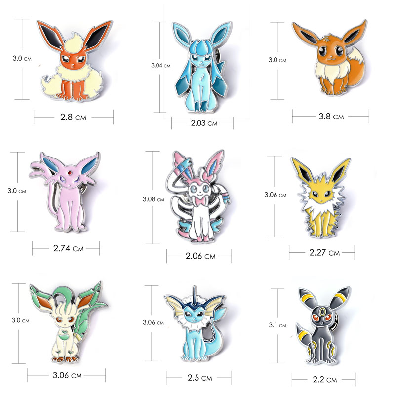9 Style Pokemon Badges Evees F - Model Kit Umbreon recension och pris