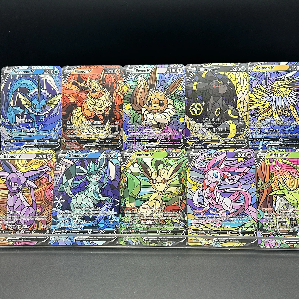 10Pcs/set Diy PTCG Eevee Umbre - Model Kit Umbreon recension och pris