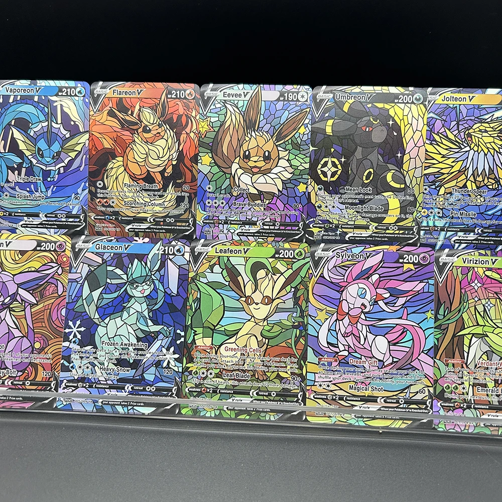 10Pcs/set Diy PTCG Eevee Umbre - Model Kit Umbreon recension och pris