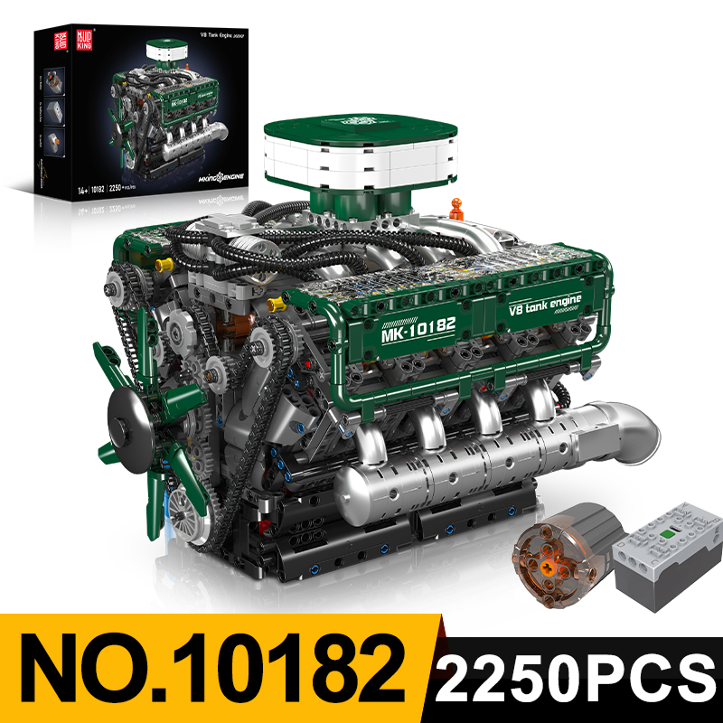 Mould King 10182 V8 Tank Engin - Model Kit Engine V8 recension och pris
