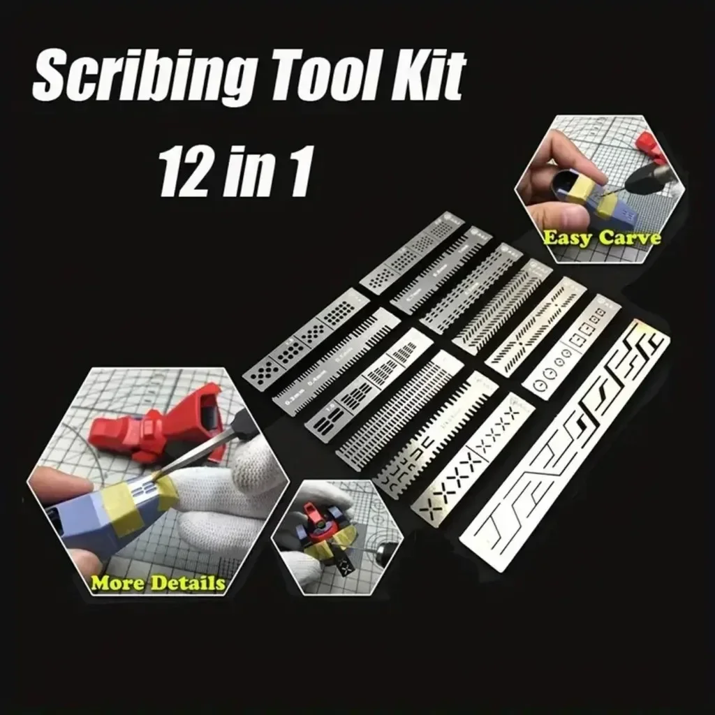 13 In 1 Carving Ruler Drill Ho - Model Kit Perfect Grade recension och pris