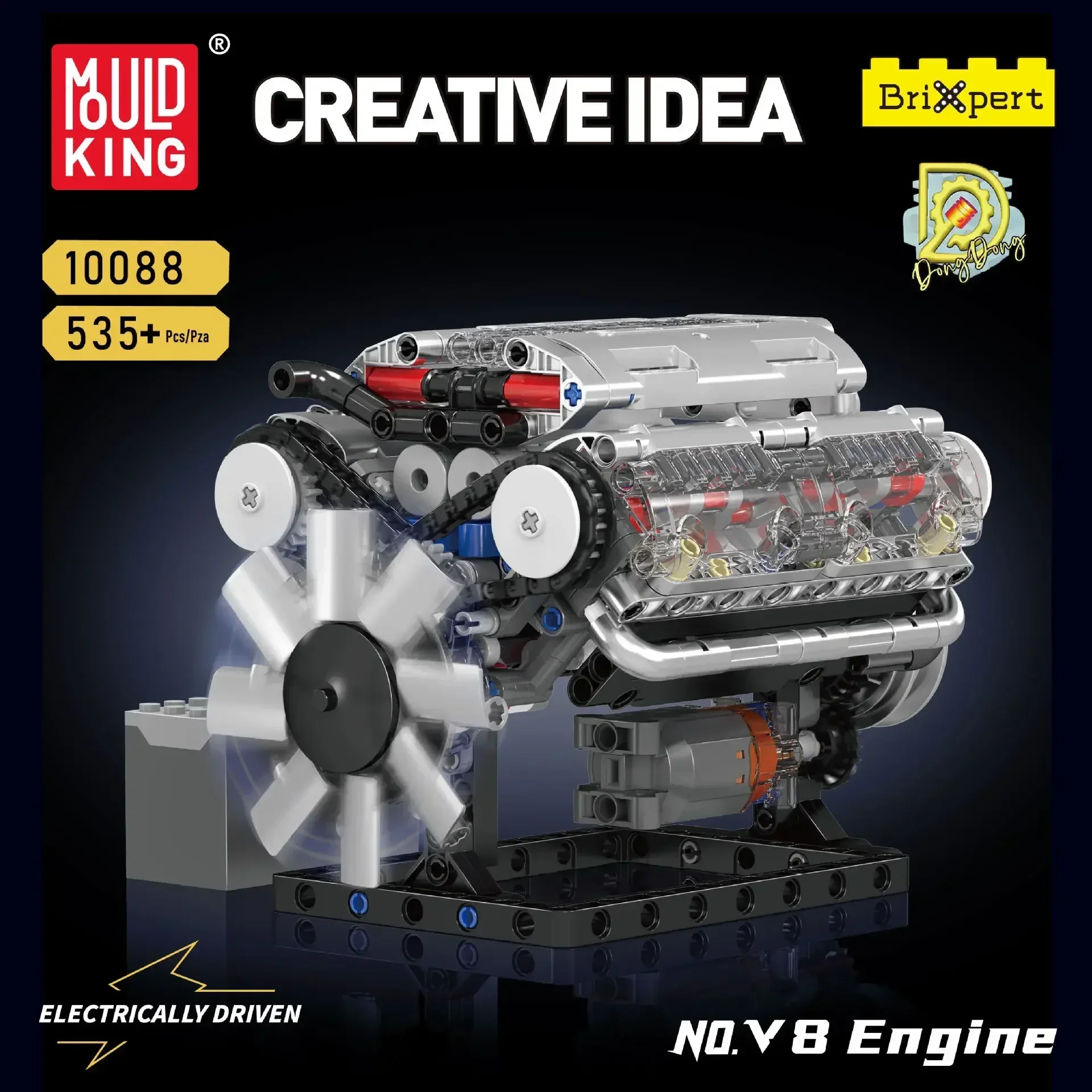 Mould King V8 Engine Building  - Model Kit Engine V8 recension och pris