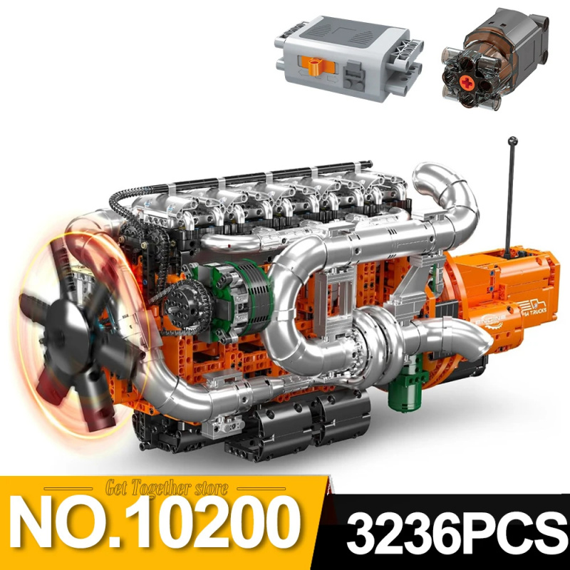 Mould King 10200 V8 Twin-Turbo - Model Kit Engine V8 recension och pris