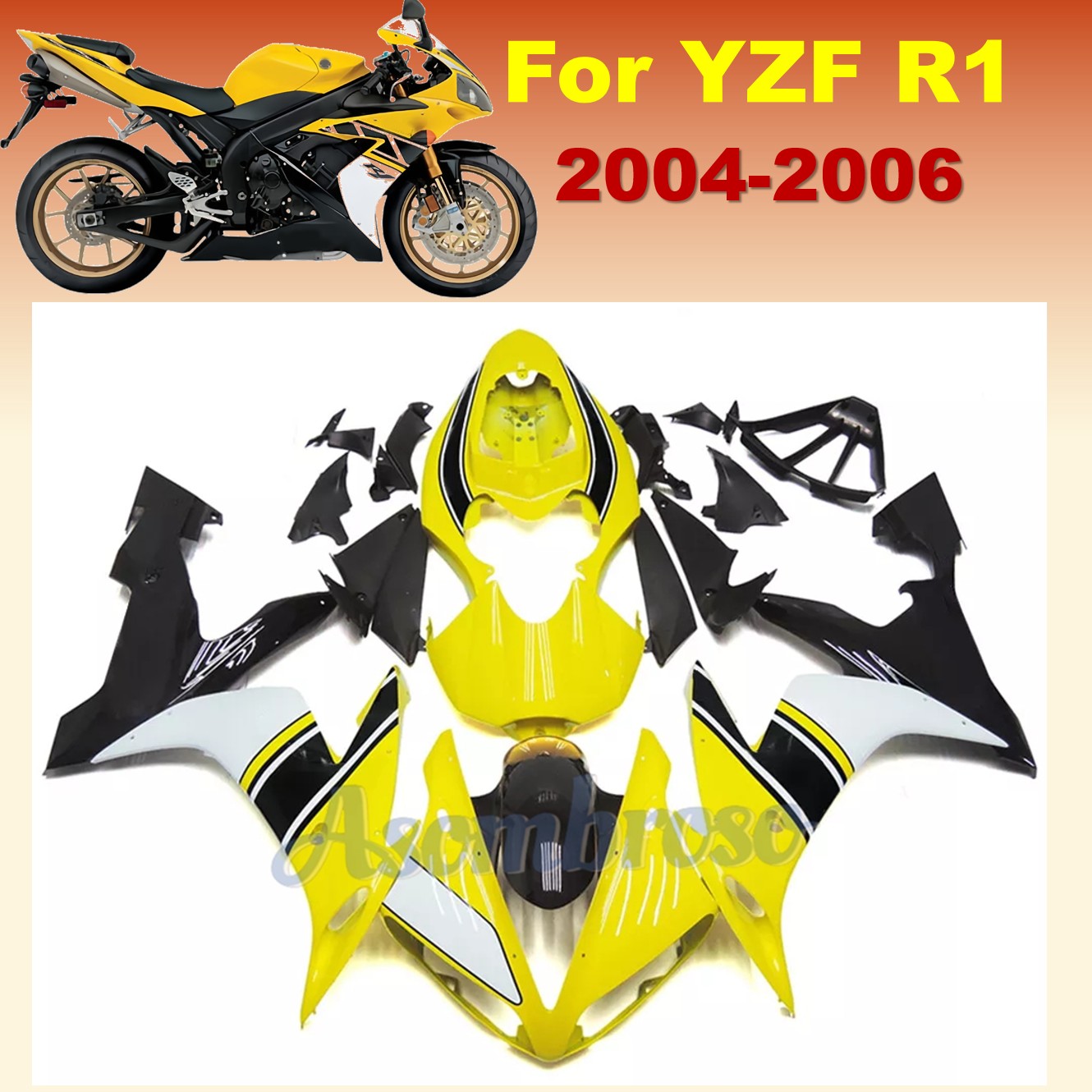 ABS Plastic shell Motorcycle F - Model Kit Yamaha R1 recension och pris