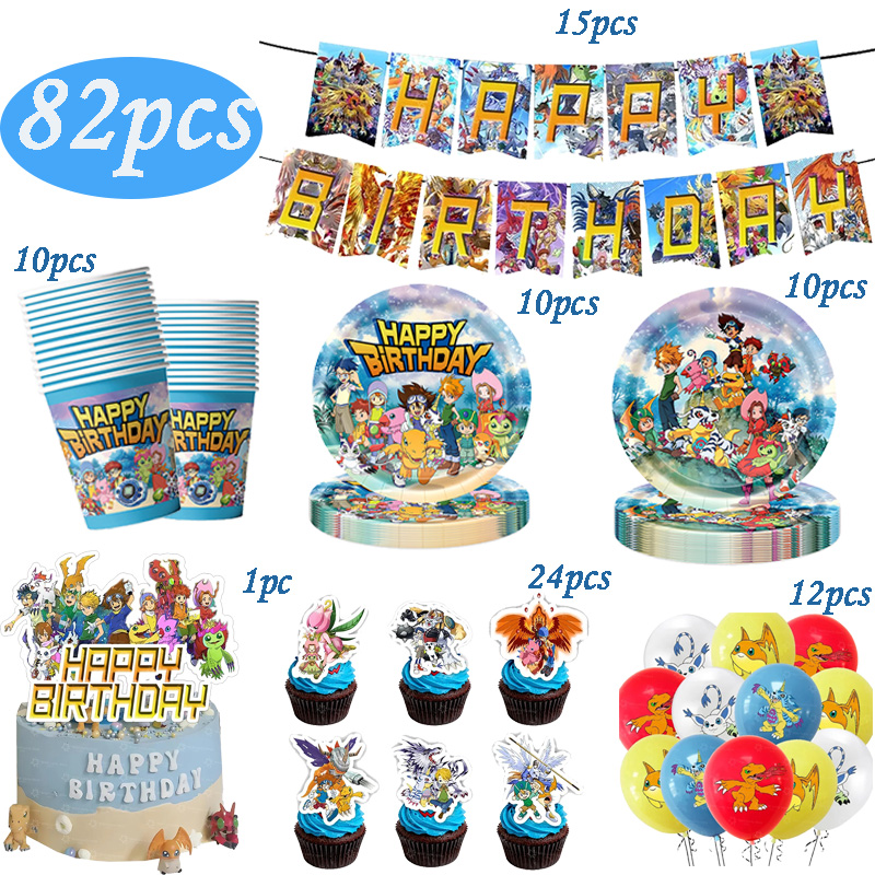 Digimon Themed Birthday Party  - Model Kit Digimon recension och pris