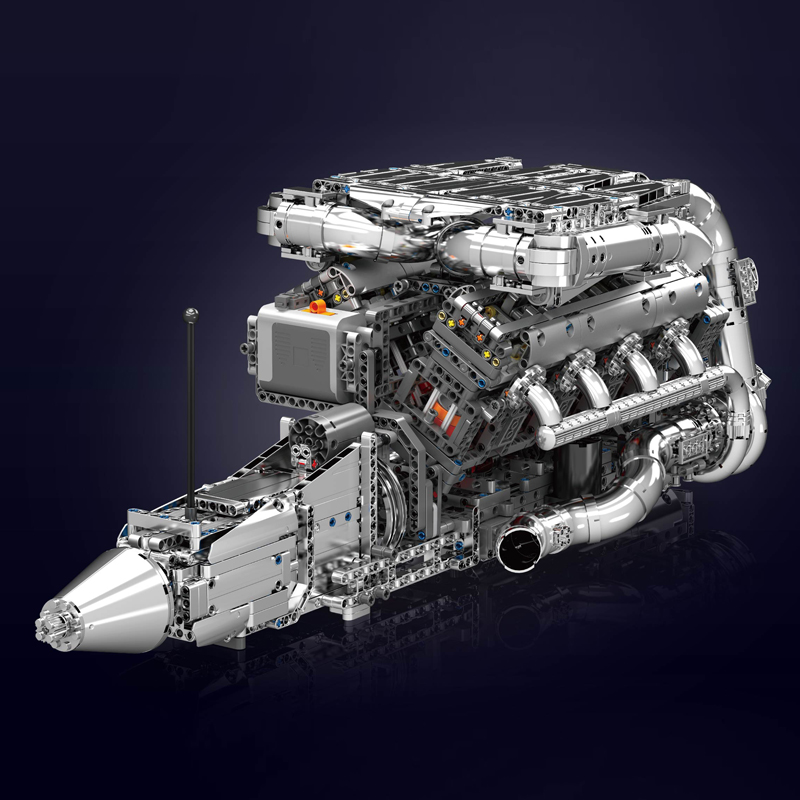 Mould King 10168 V8 Twin Turbo - Model Kit Engine V8 recension och pris