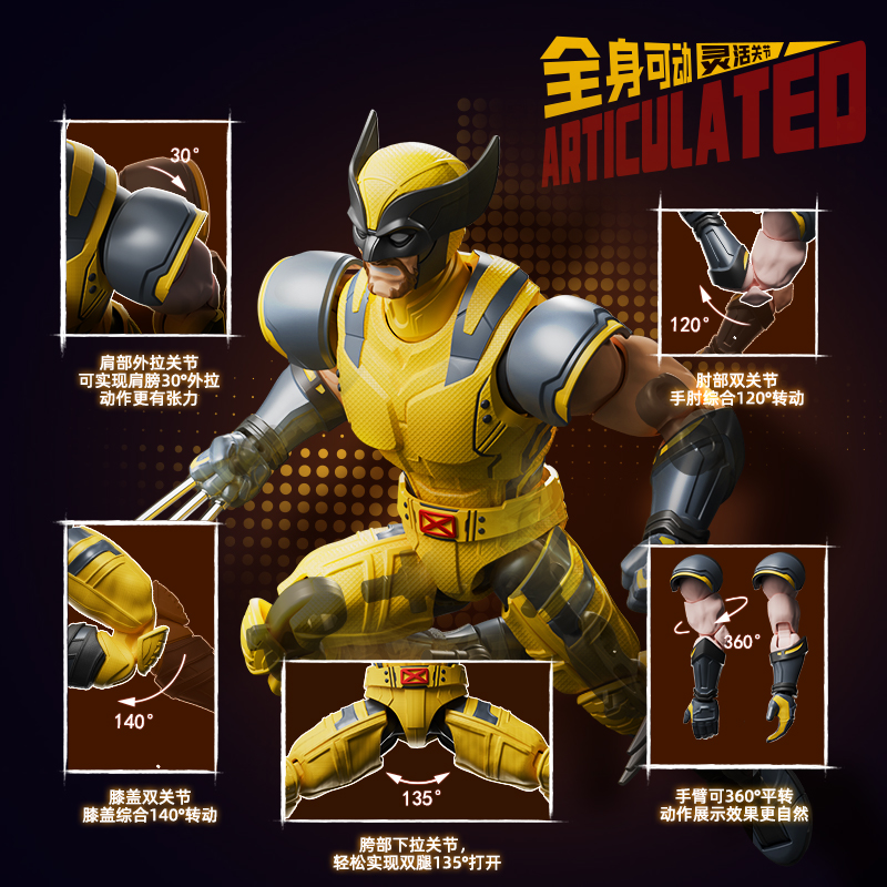 BLOKEES Original 2024 Deadpool - Model Kit Wolverine recension och pris